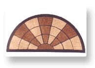 Rubber Cluster Mats Half Round